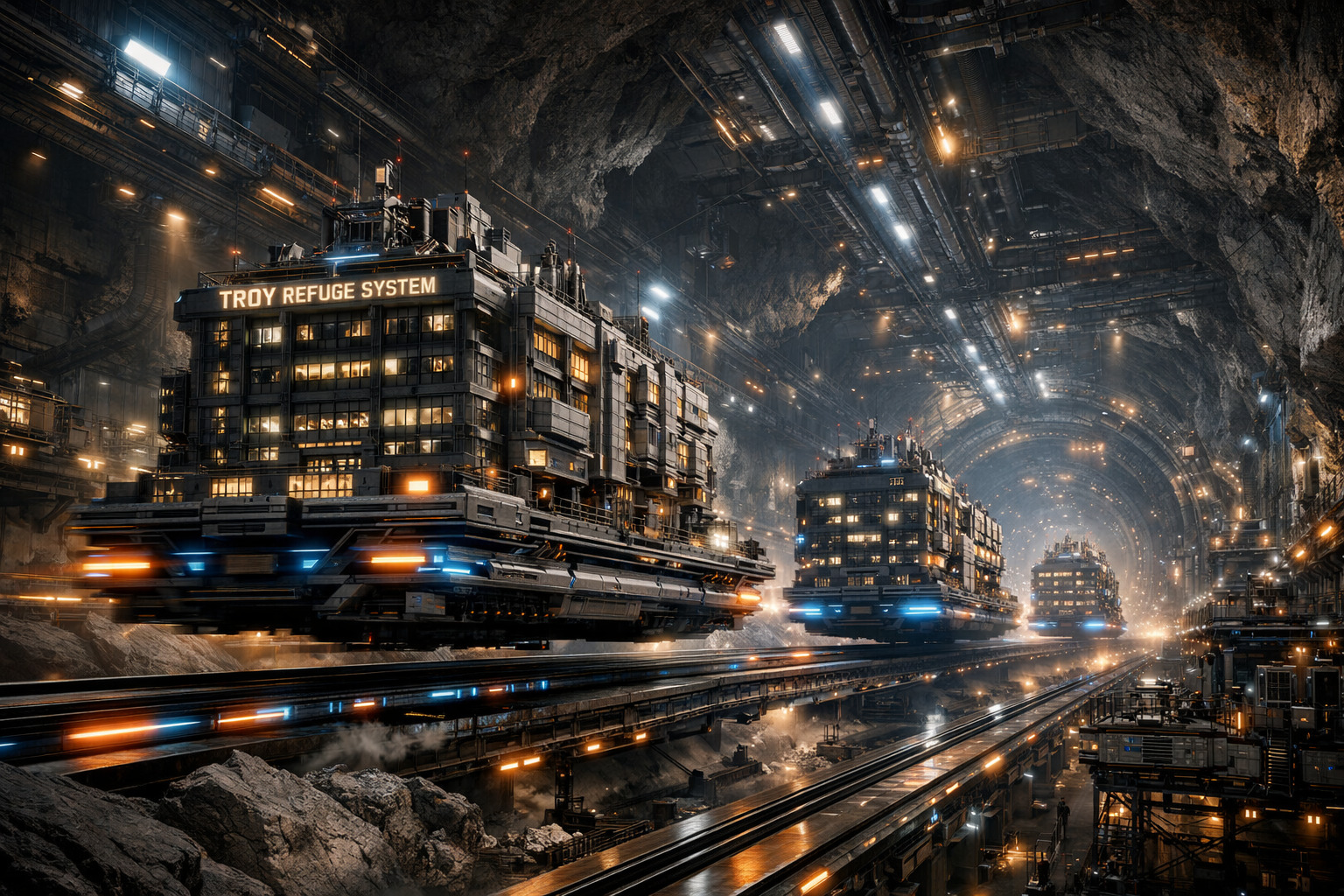 The underground Troy system designed to protect U.A. High School refugees.