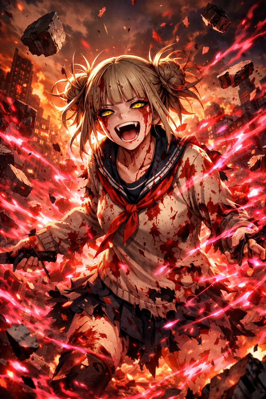Himiko Toga Quirk Awakening during Deika City Massacre