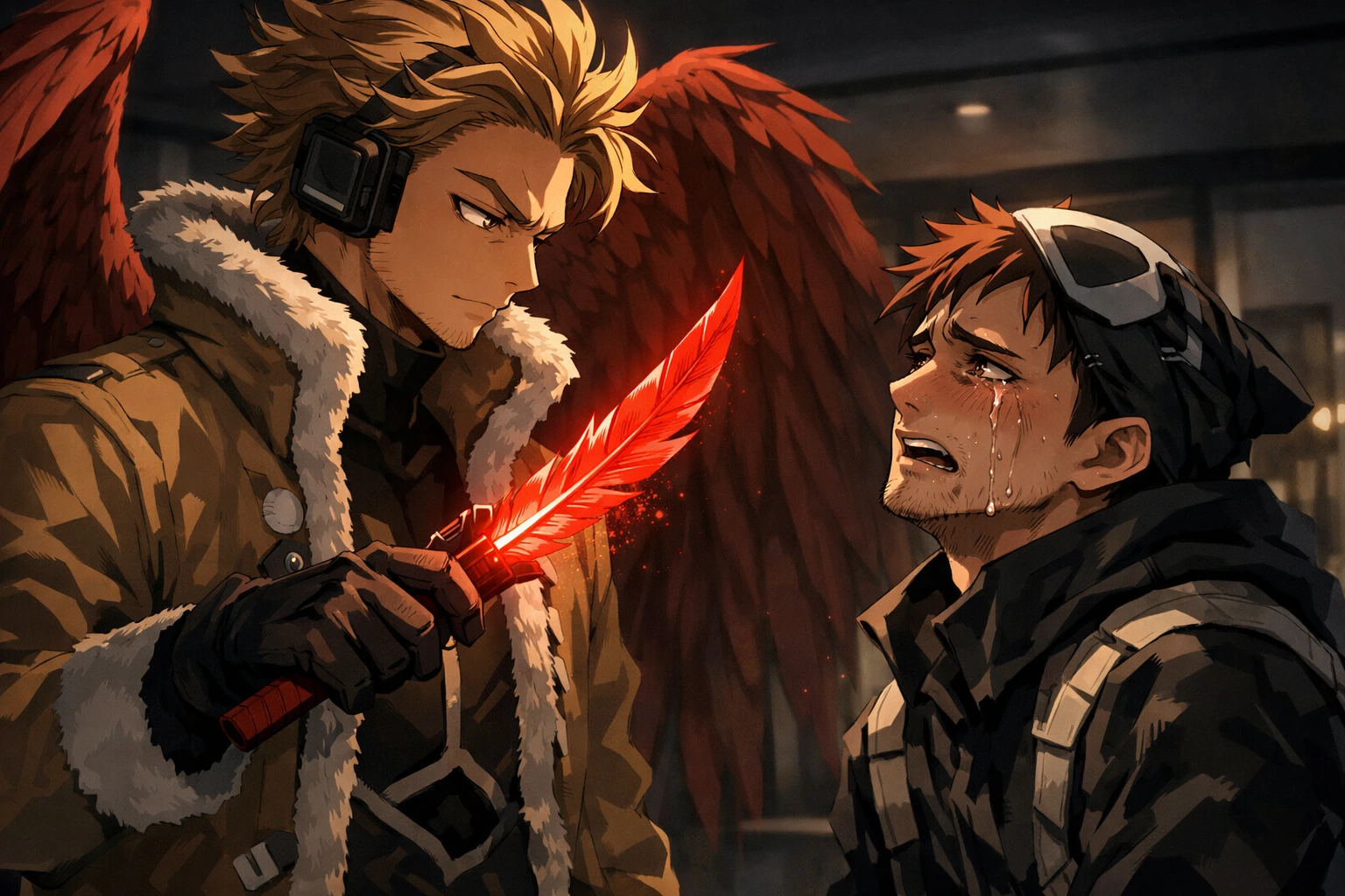 The heartbreaking betrayal between the hero Hawks and Jin Bubaigawara.