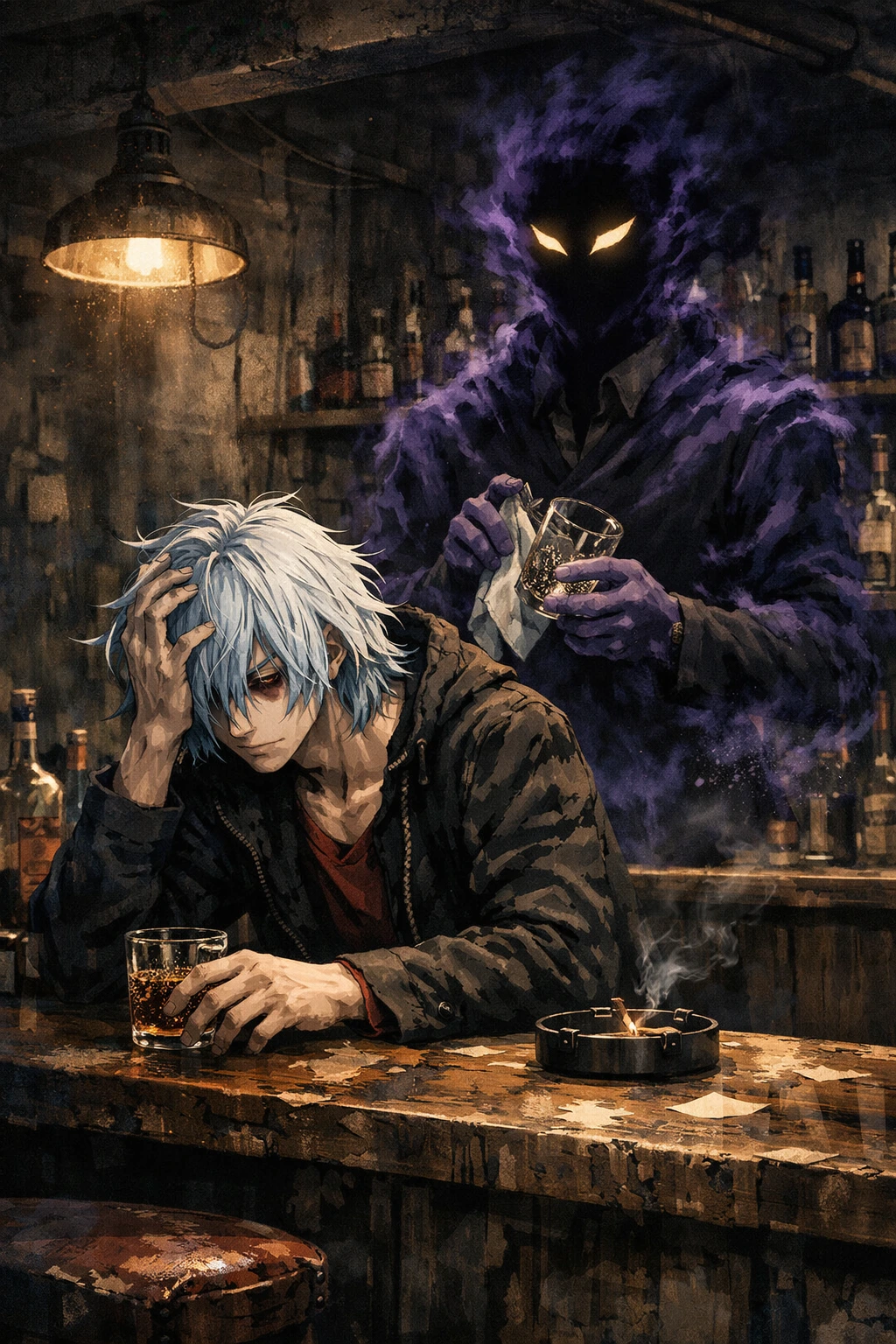 Kurogiri My Hero Academia acting as the stabilizing force for Tomura Shigaraki.