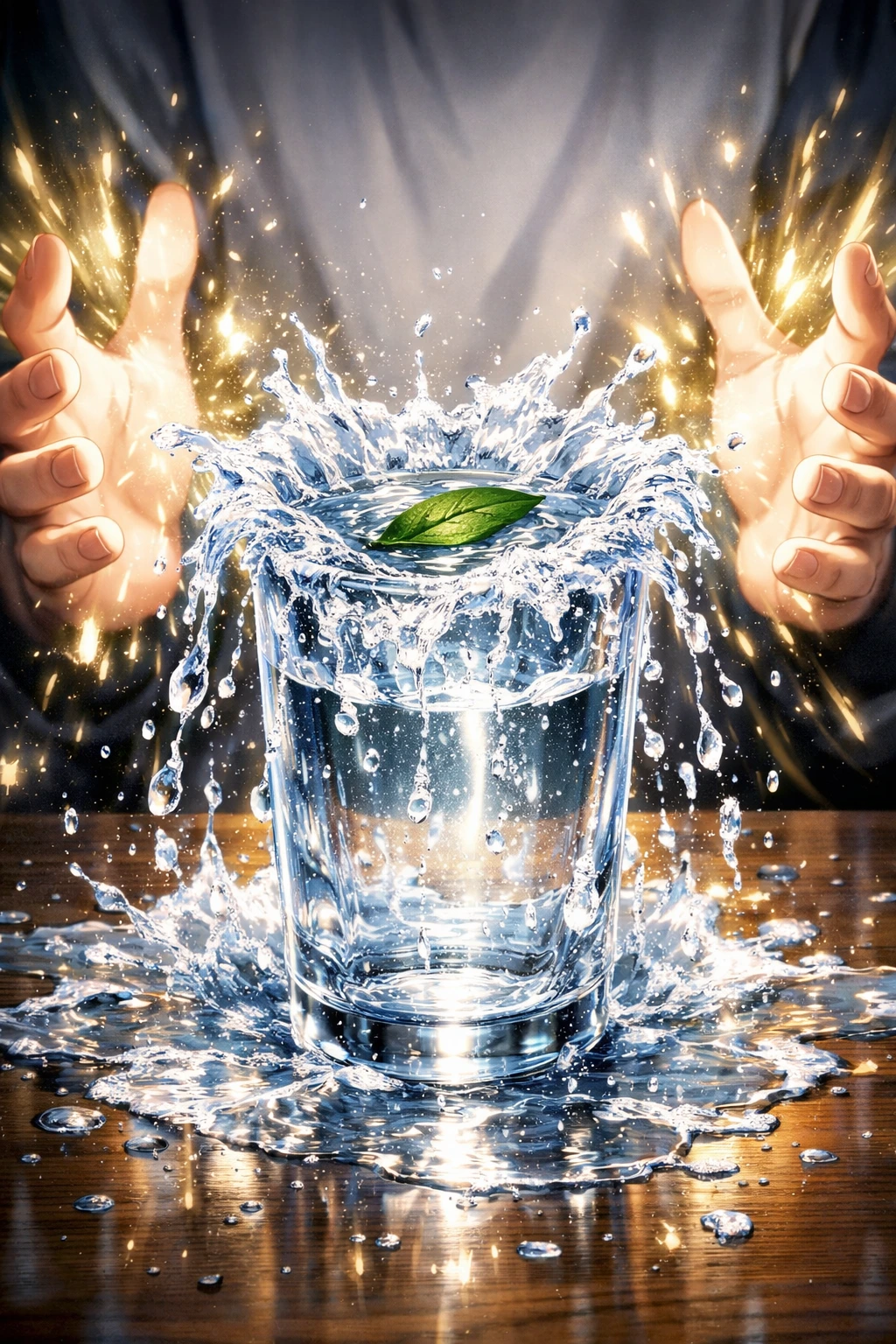 Performing the Water Divination test to find Nen System affinities.