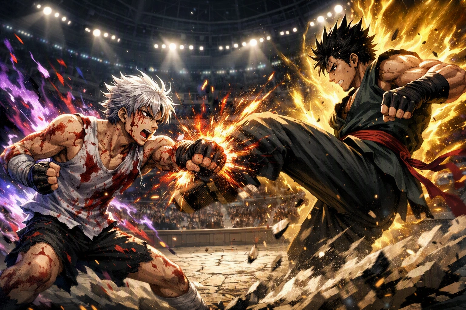 The high-stakes one-on-one combat in the final bracket of the Hunter Exam Phases.