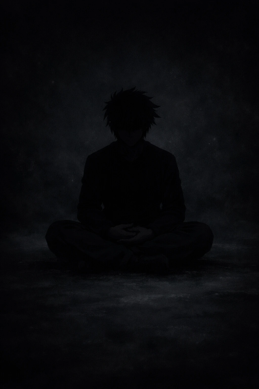 A user in a perfect state of Zetsu, completely sealing their Nen Types and Aura Nodes.