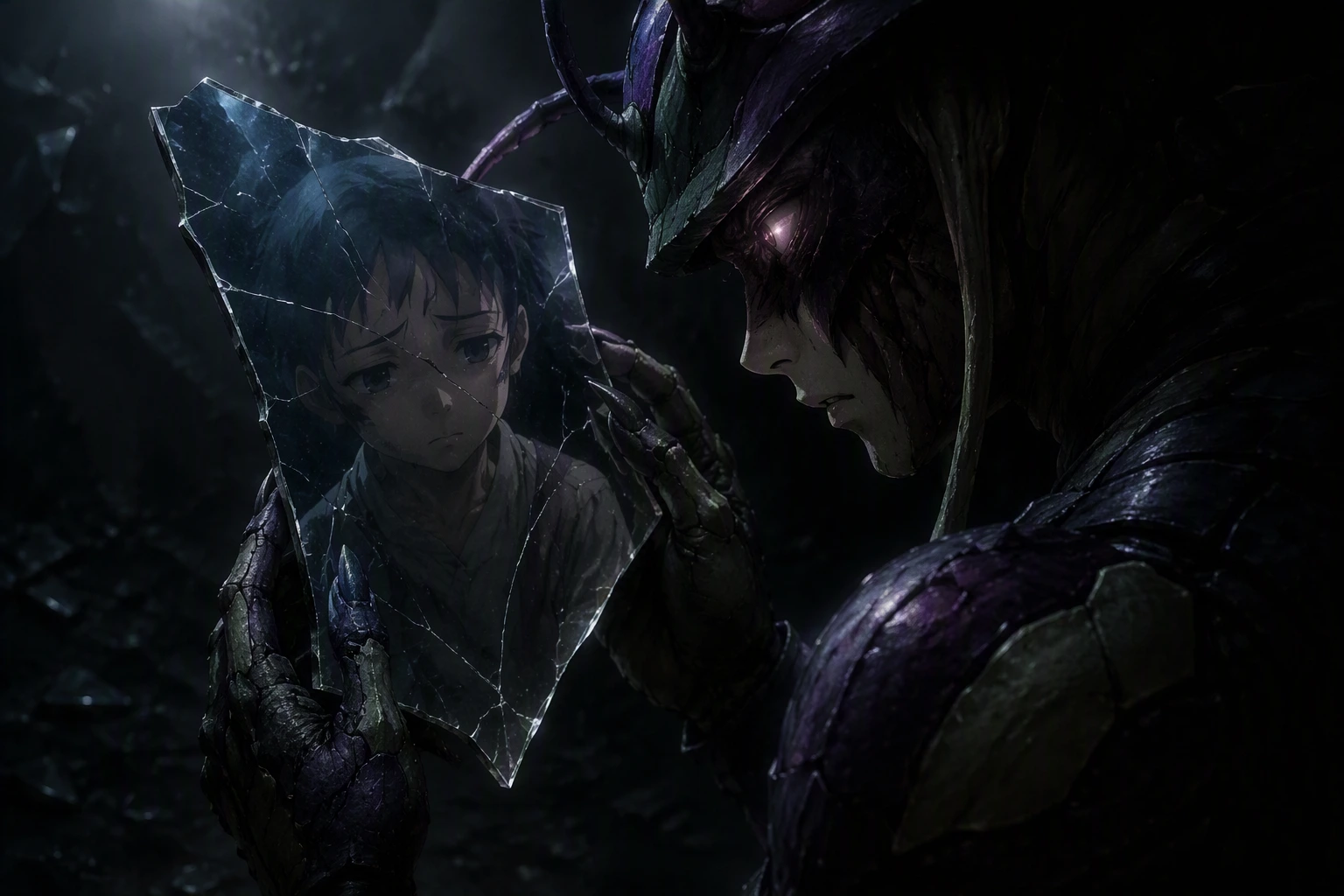 Memory retention and human ego trapping the mind of a Chimera Ant Hunter x Hunter.